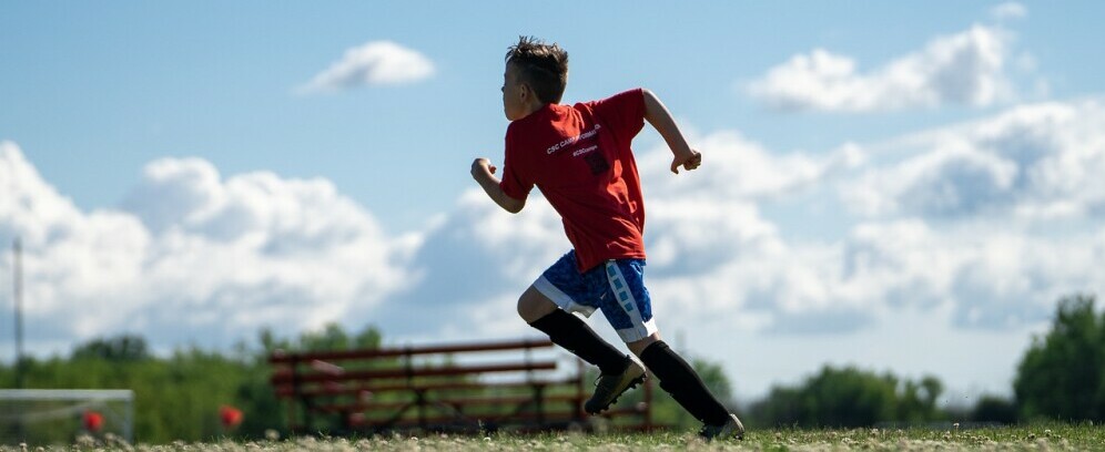 player running