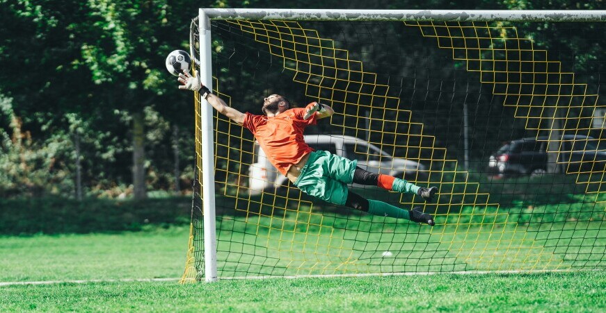 keeper saving the ball