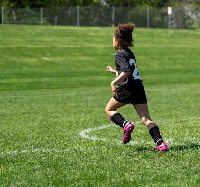 player sprinting