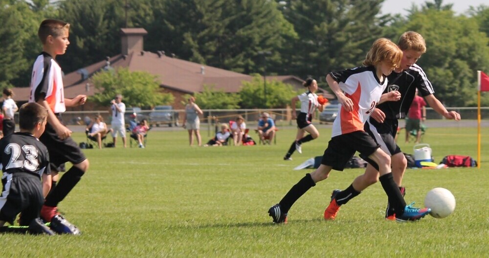 young soccer players
