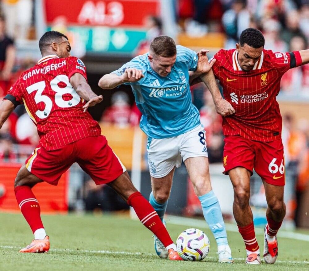 Liverpool defending pressing