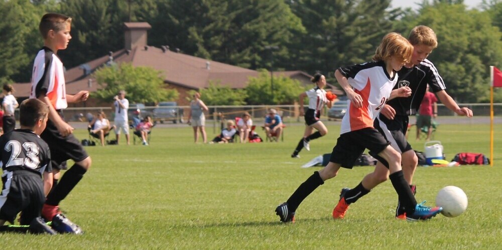 young soccer players