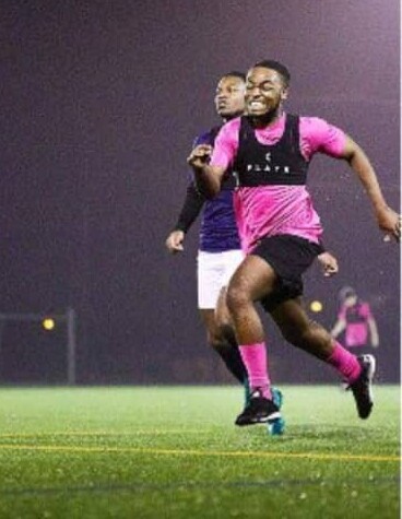 player sprinting