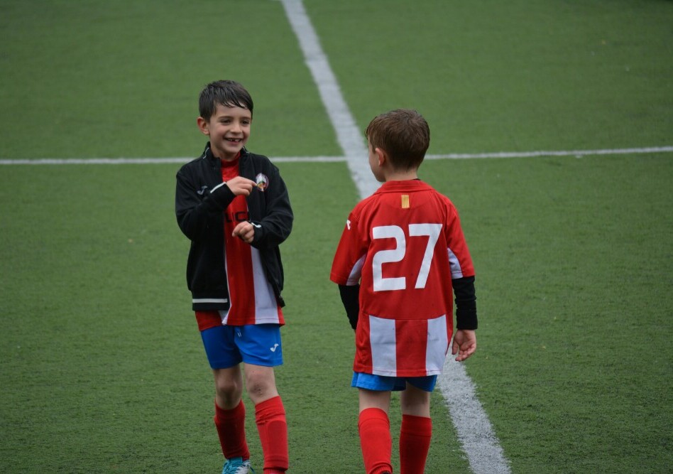young soccer players