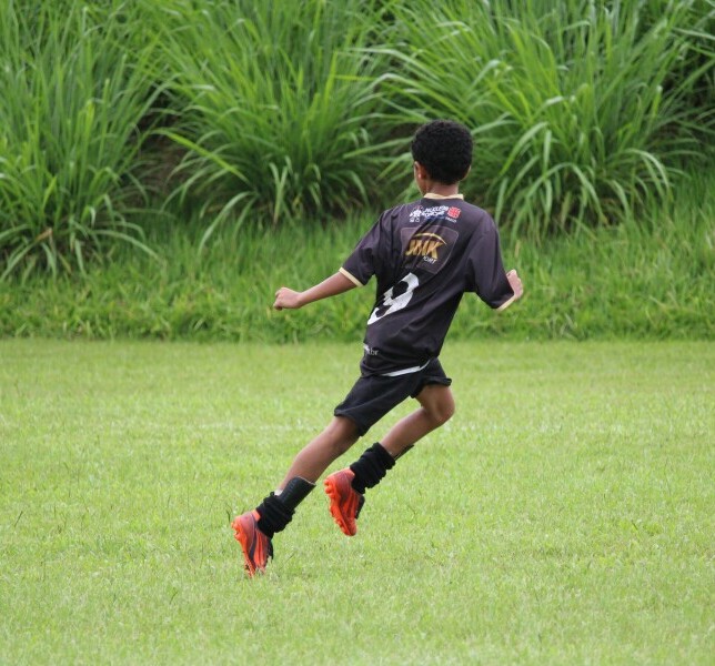 tennage soccer player